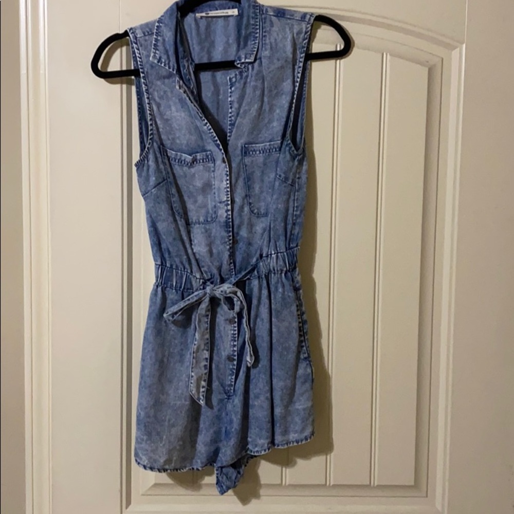 Denim romper